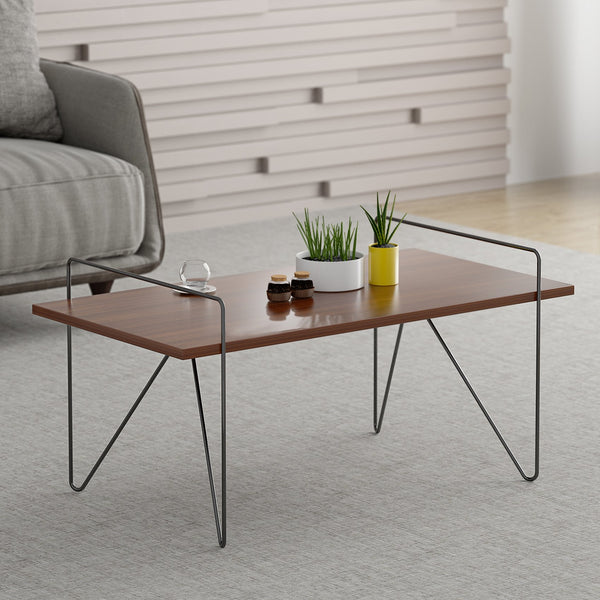 STELLA Hairpin Leg Walnut Colour Coffee Table Side Table – daal's home