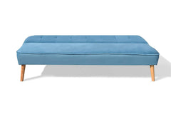 BETTI 3-Seater Click Clack Sofa Bed, Blue Velvet