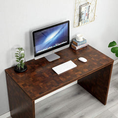 Cherry Tree Furniture KUNO Chequered Walnut Colour Rectangular Home Office Desk