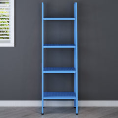 HUBA 4-Tier Shelving Unit Display Stand, Blue